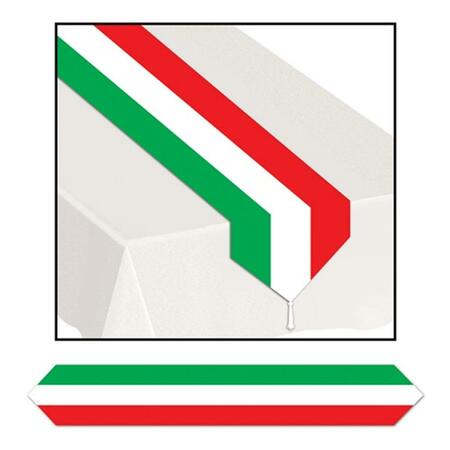 GOLDENGIFTS Mexican Flag Paper Table Runner - Red/White/Green, 12PK GO208667